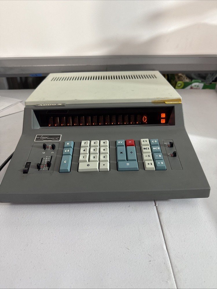 WORKING Vintage 1960s ADDO-X Adding Machine Model 9968J