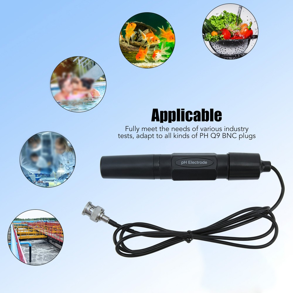 PH 201H Probe Sensor High Accuracy Laboratory Compound PH Electrode PH Meter