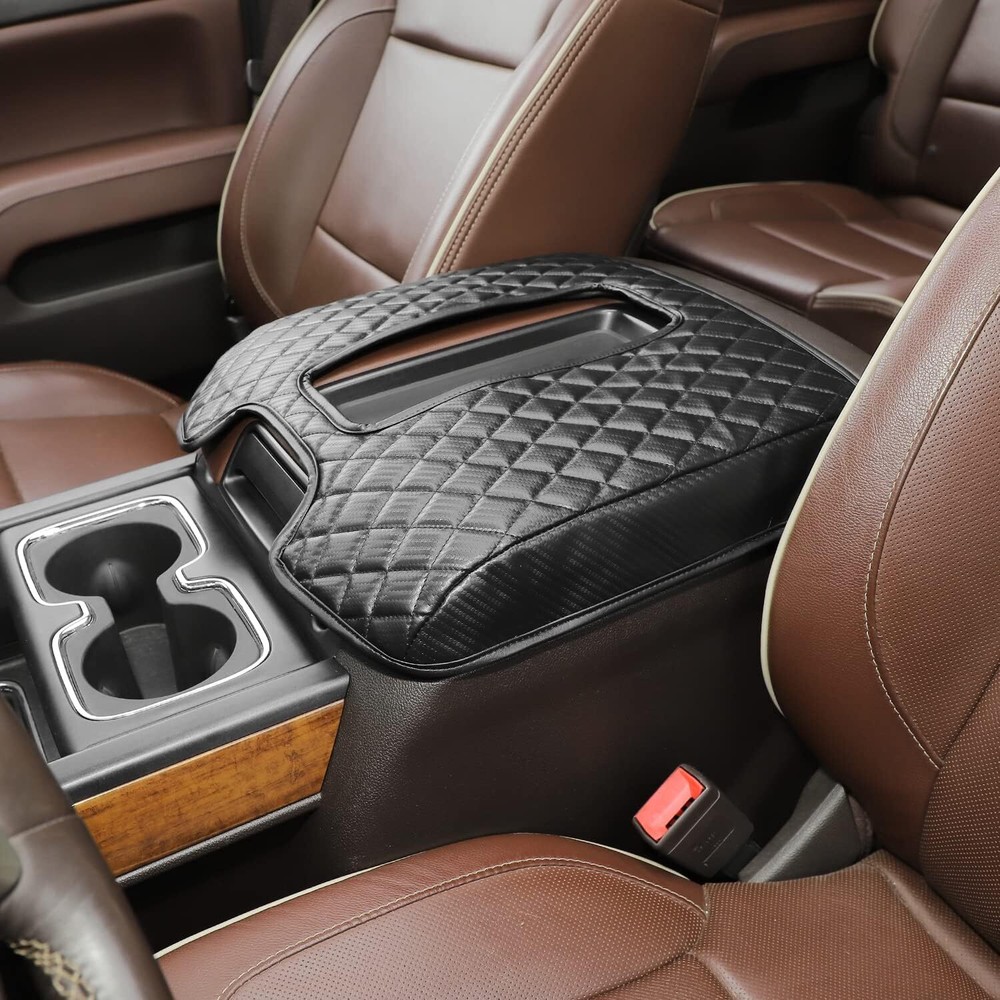 Center Console Armrest Pad Mat For Chevy Silverado/Suburban 2014-17 Accessories