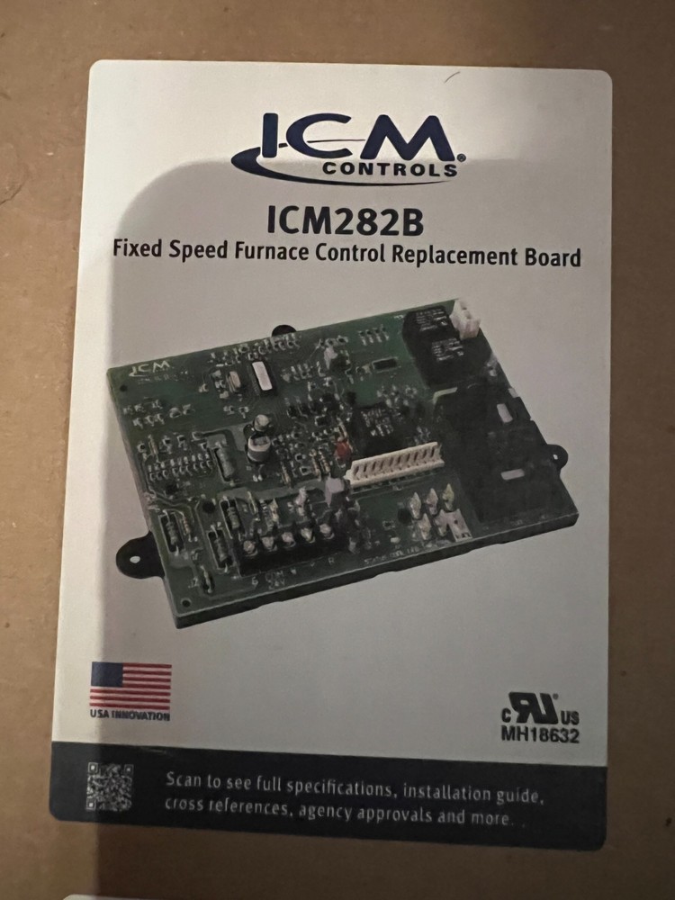 ICM 282b Furnace control board. NEW