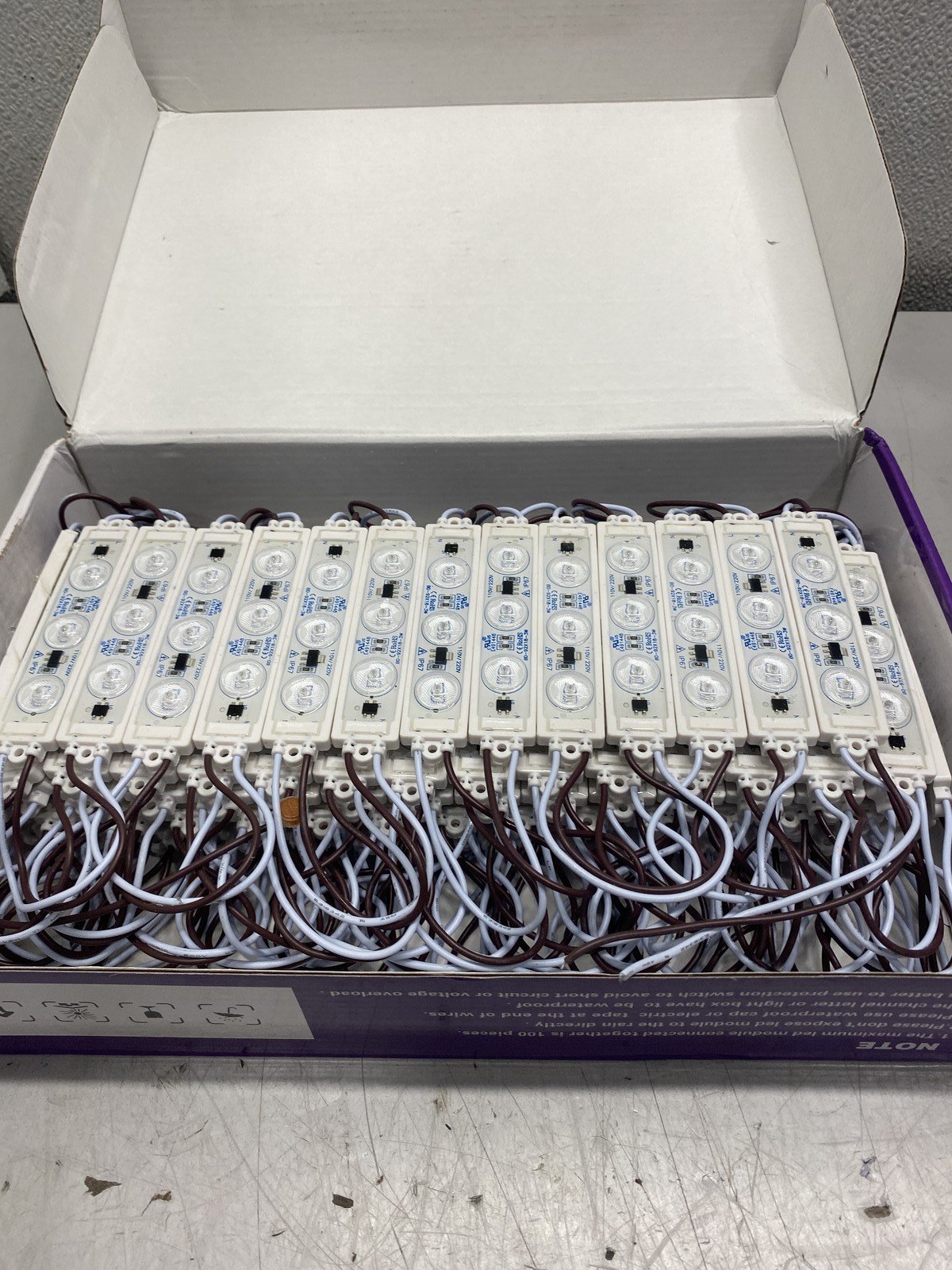 Single Color LED Module 100 Pack Blue AC110V/220V DM3BF-67