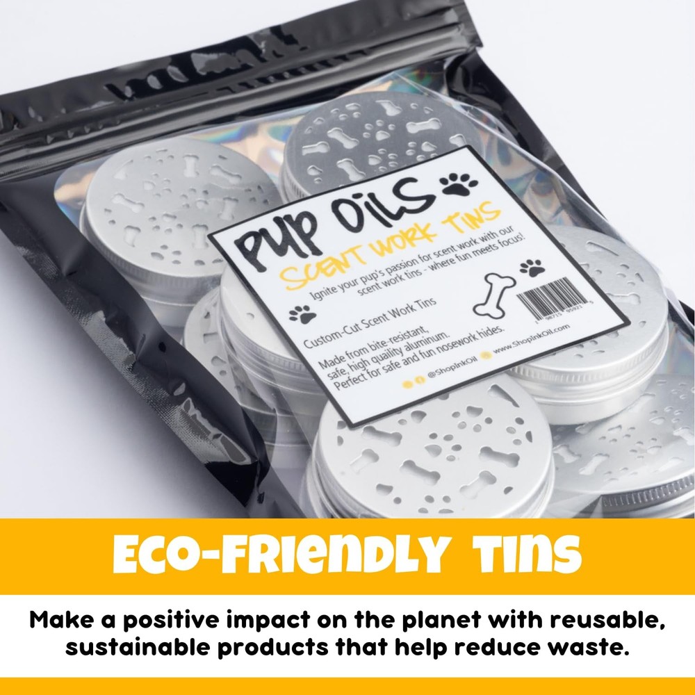 Scent Work Tins - Dog Scent Training Kit - Nosework Detection & Enrichment Sc...