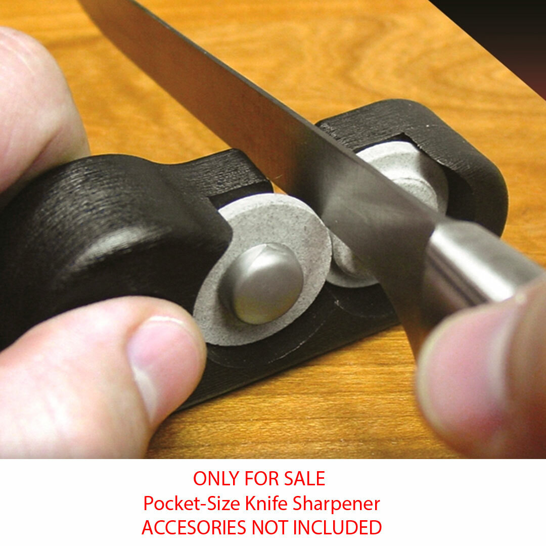 Skarpen Pocket-Size Knife Sharpener Diamond / Ceramic Stones Black ABS Body