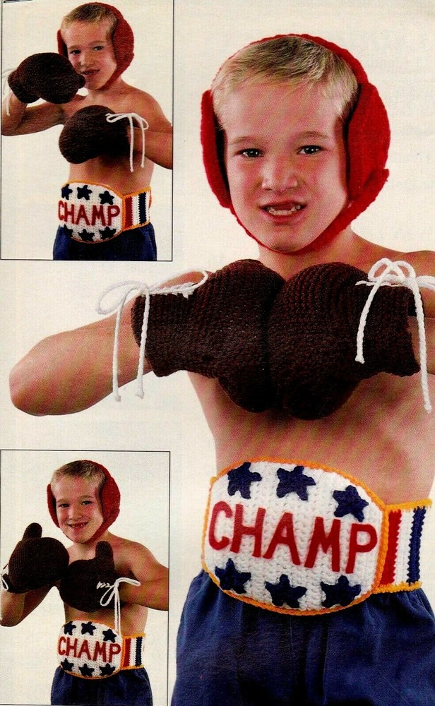 FUN Kid's Boxing Set/Toy/Crochet Pattern INSTRUCTIONS ONLY