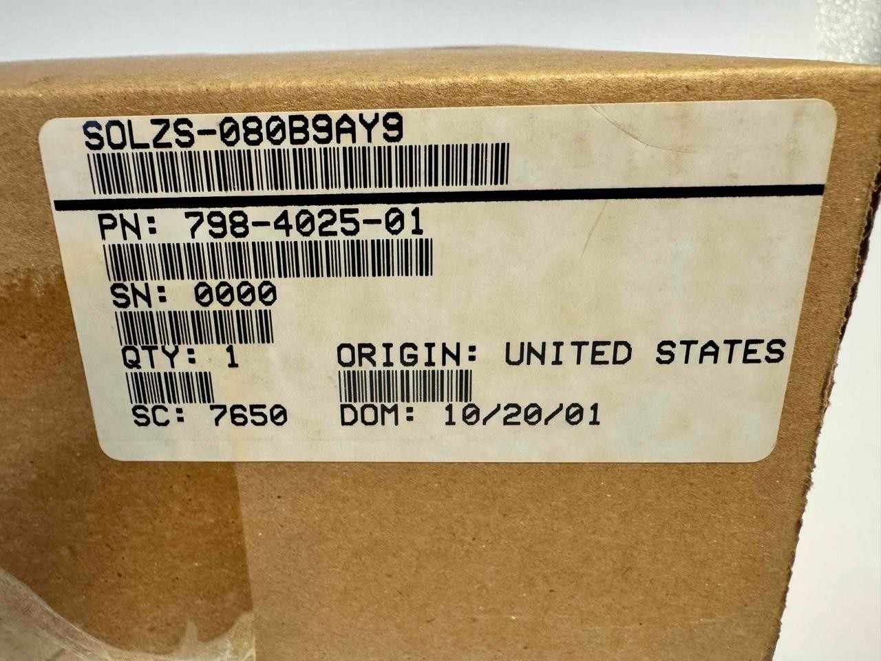 NEW Sun Microsystems Solaris 8 10/01 Media SPARC Platform Edition