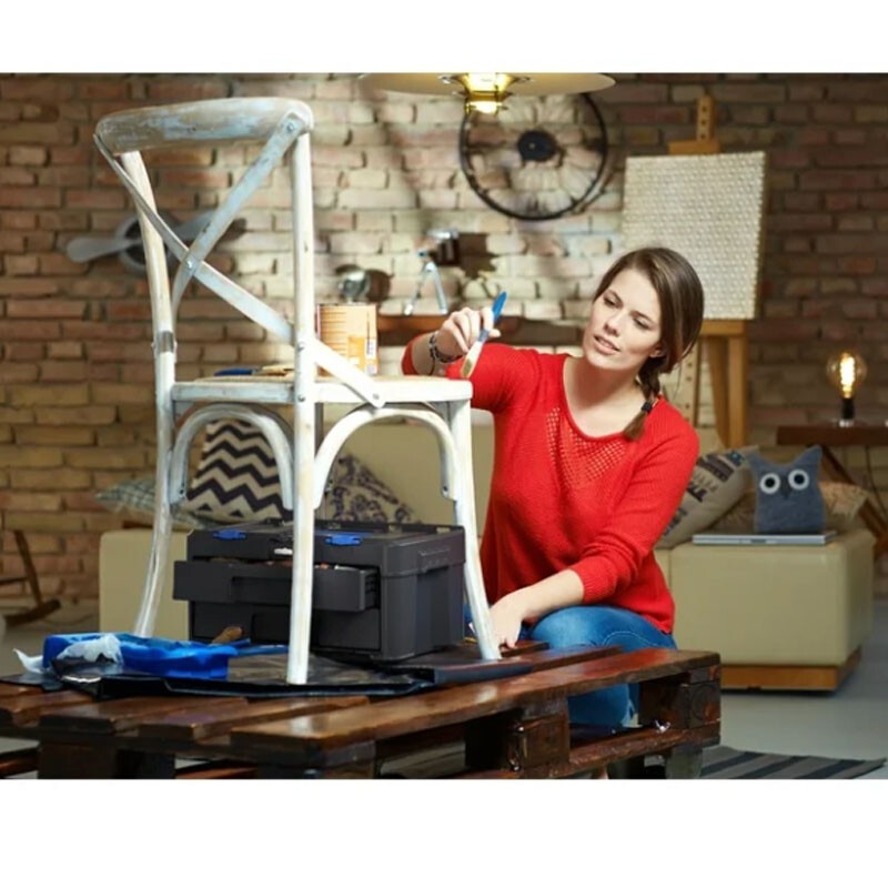 Portable Stack System 2-Drawer Tool Box Fits Modular Hardware Storage System US