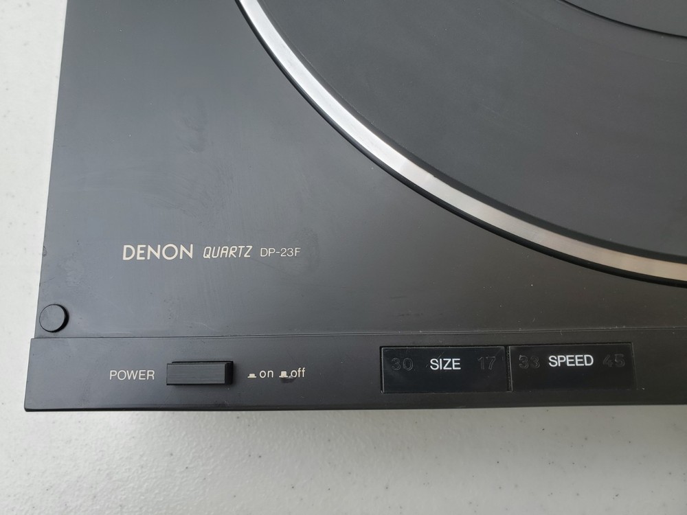 Denon Turntable Quartz DP-23F Micro Processor Fully Automatic Turntable System