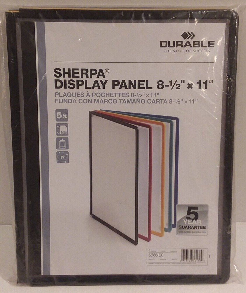 DURABLE Replacement Panels For SHERPA VARIO Reference Display System 566600 NEW