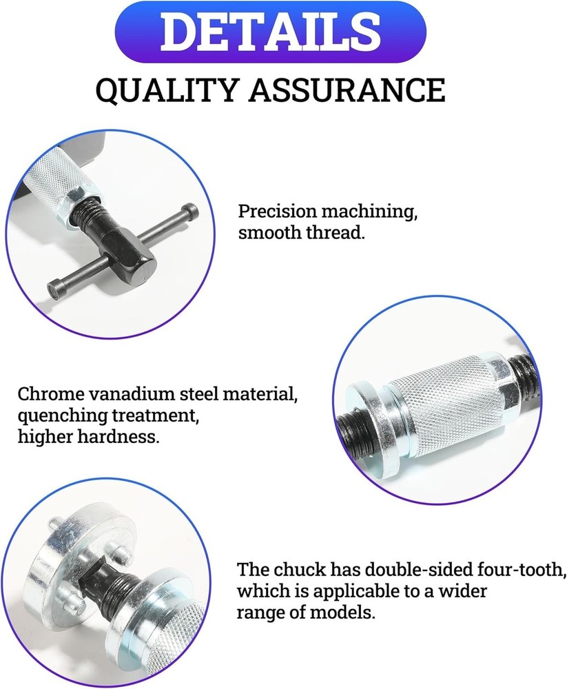 Durable Brake Caliper Piston Winding Tool - Effortless Rear Brake Pad Solution