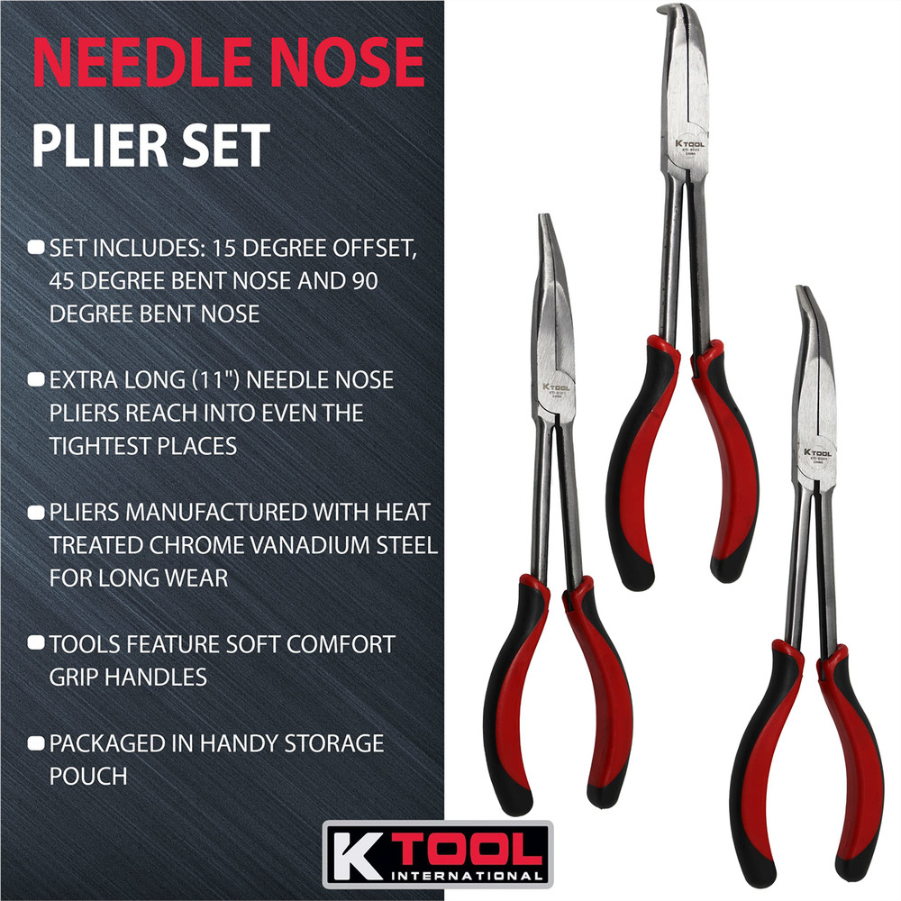 K-Tool 51103 Needle Nose Plier Set