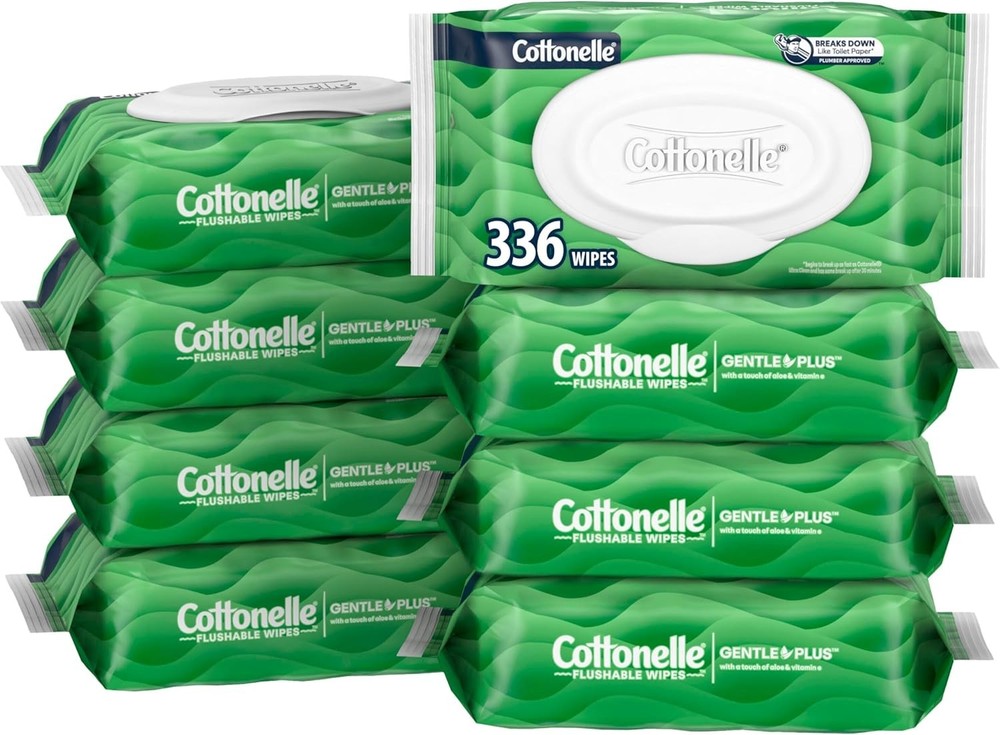 Flushable Wet Wipes Aloe