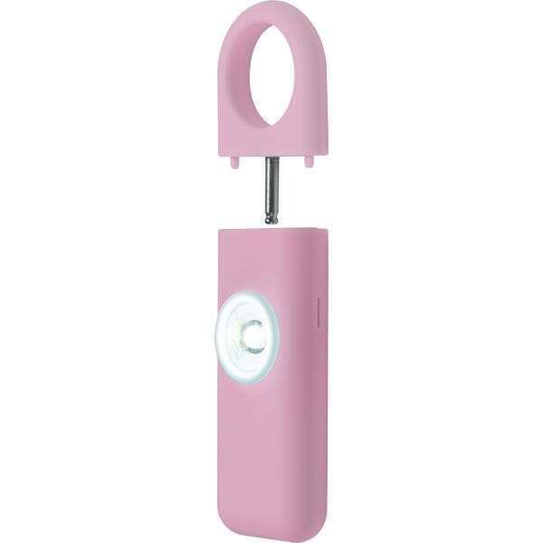 Personal Panic Alarm 130dB and Strobe Light PINK)