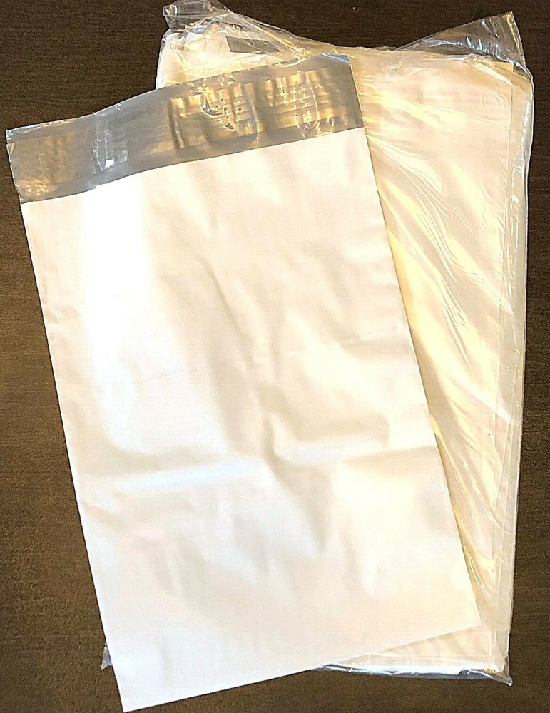 100 - 7.5x10.5 WHITE POLY MAILERS ENVELOPES BAGS
