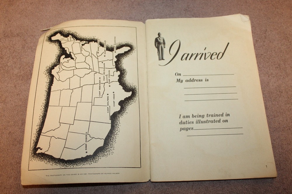 Original WW2 U.S. Army Infantry School "IRTC" Booklet, "I am a Doughboy"