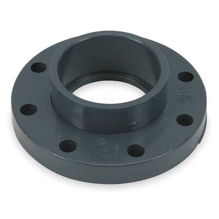 Zoro Select 854-040 Pvc Pvc Flange, Socket, 4 In Pipe Size