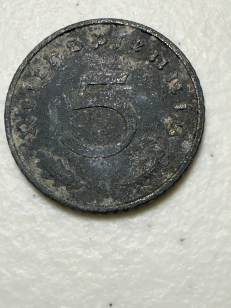 1941 Germany 5 Pfennig Coin