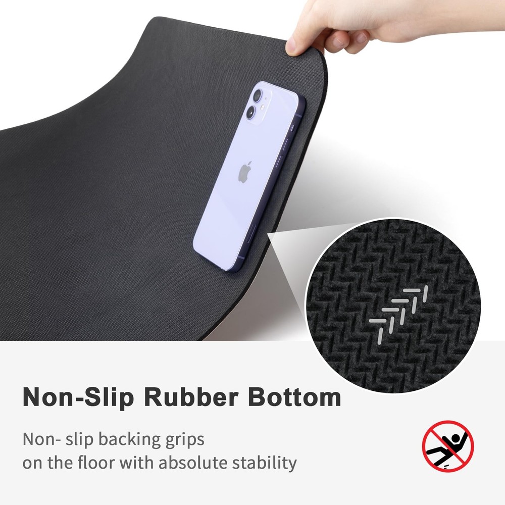 Stiio Bath Mat for Bathroom, Flat Rug 1'3" x 1'11" (Rectangular), Grey