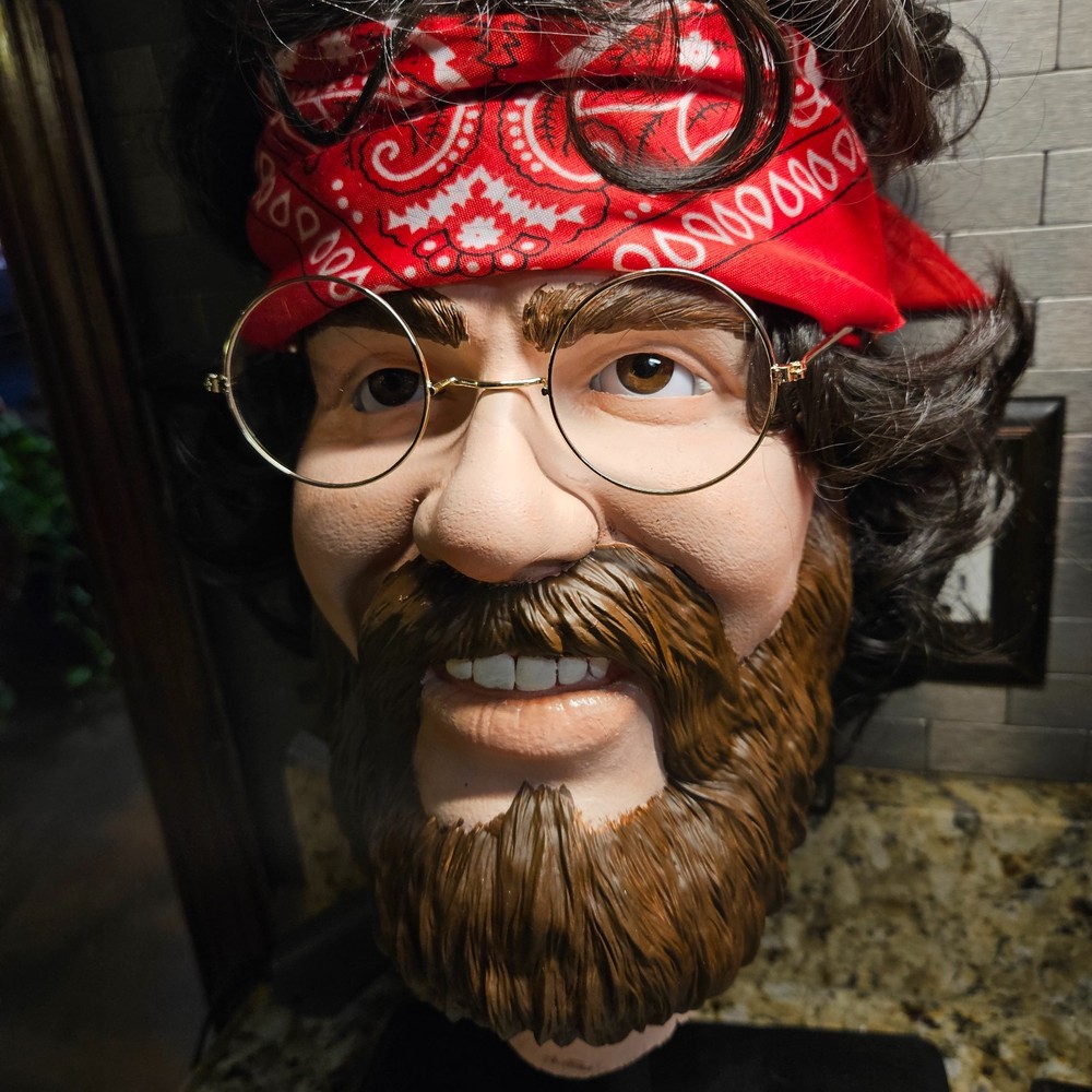 Tommy Chong life size head bust