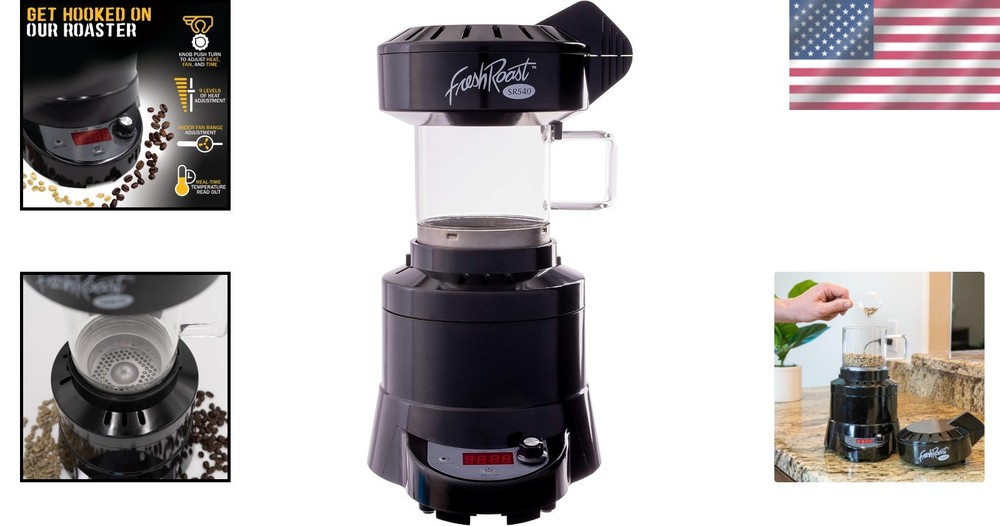 Fresh Roast Coffee at Home: Automatic Roaster with Real-Time Temperature Control