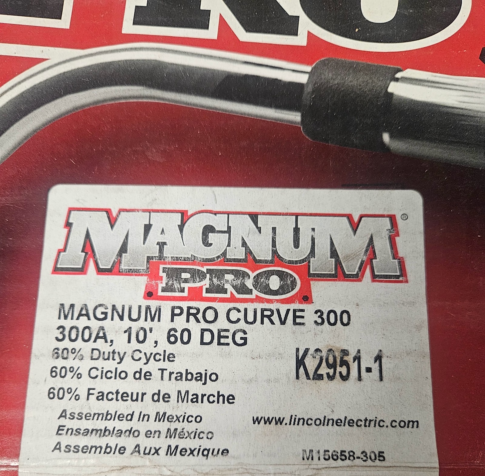 Lincoln Electric Magnum® PRO Curve 300 Welding Gun K2951-1
