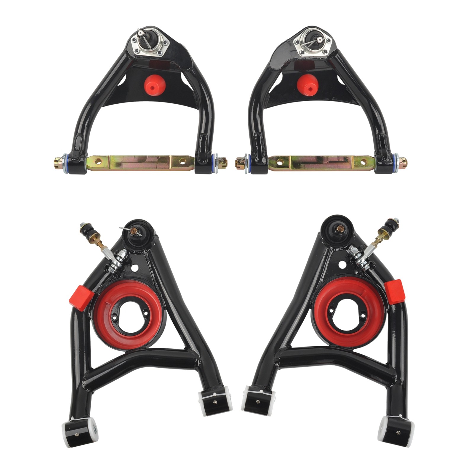 Upper & Lower Tubular Control Arms Set For 1964-72 Chevrolet Chevelle GM A-Body