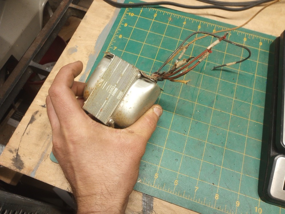 Old Silver Transformer For Old Radio