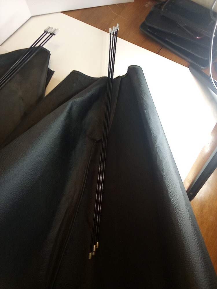 (2) Photography Studio Reflective Light Black / Silver Umbrella