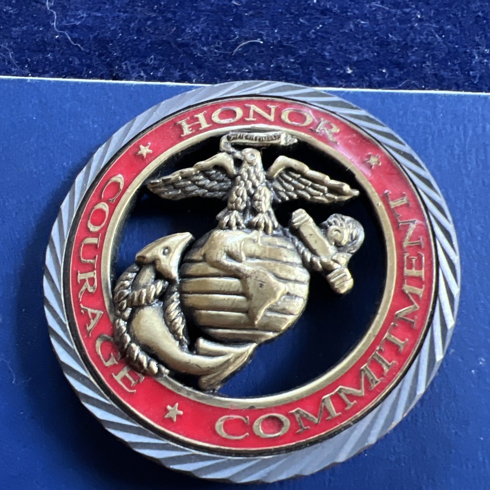 Challenge Coin - U.S.M.C. - Honor Courage Commitment - Marines