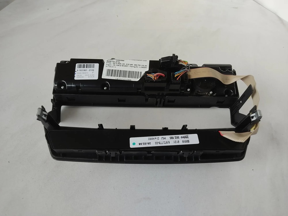 Original BMW E70 E71 Control Panel Automatic air conditioning Base 9310444 91809