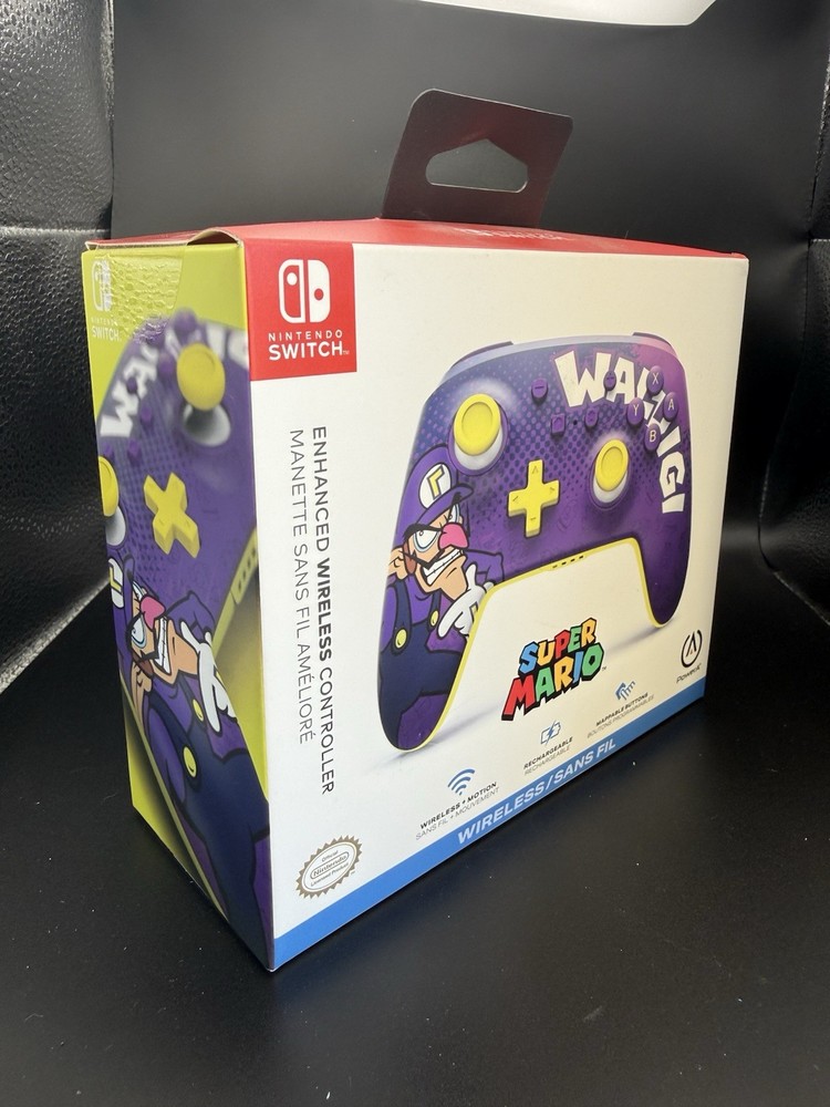 PowerA Enhanced Wireless Controller for Nintendo Switch Super Mario: Waluigi