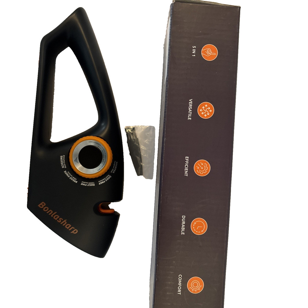 Bonlasharp 5 in 1 Hand Held Knife & Scissors Sharpener BH01 New!
