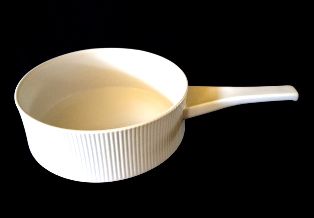 Cordalite EASTERLING Ribbed Ceramic Pan Pot With Handle MCM Germany 7.5"