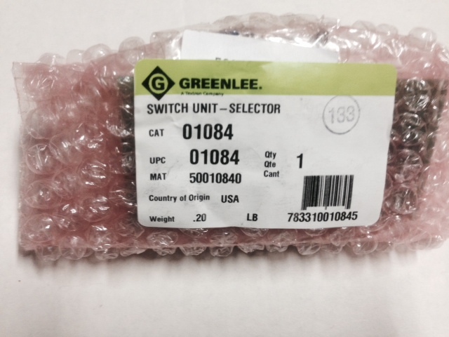 CONDUIT SIZE SELECTOR SWITCH CIRCUIT BOARD GREENLEE 855 Knobs No Connector Wire