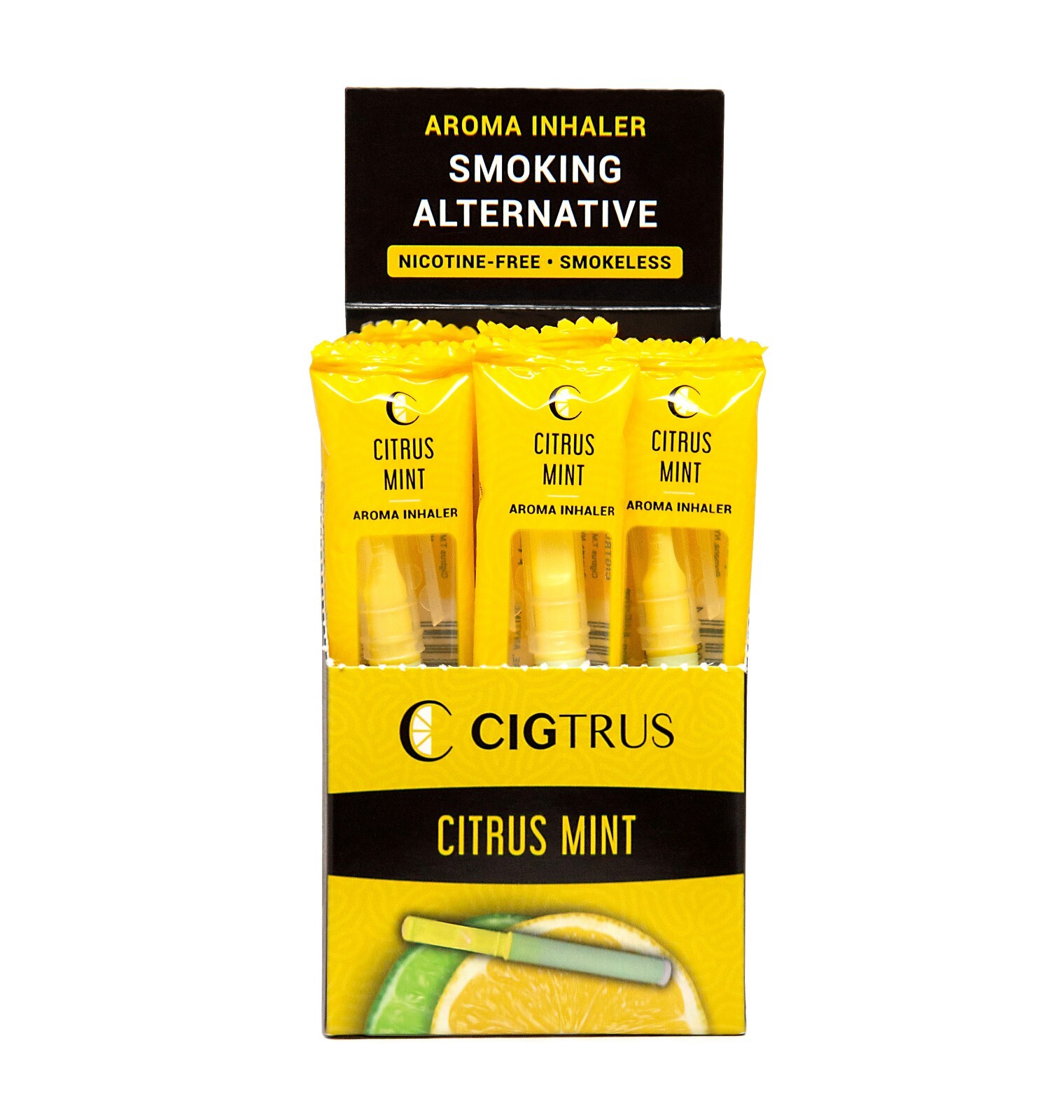 Quit Smoking Natural Alternative Aid Refreshing Citrus Lime Aroma Inhaler Box 20