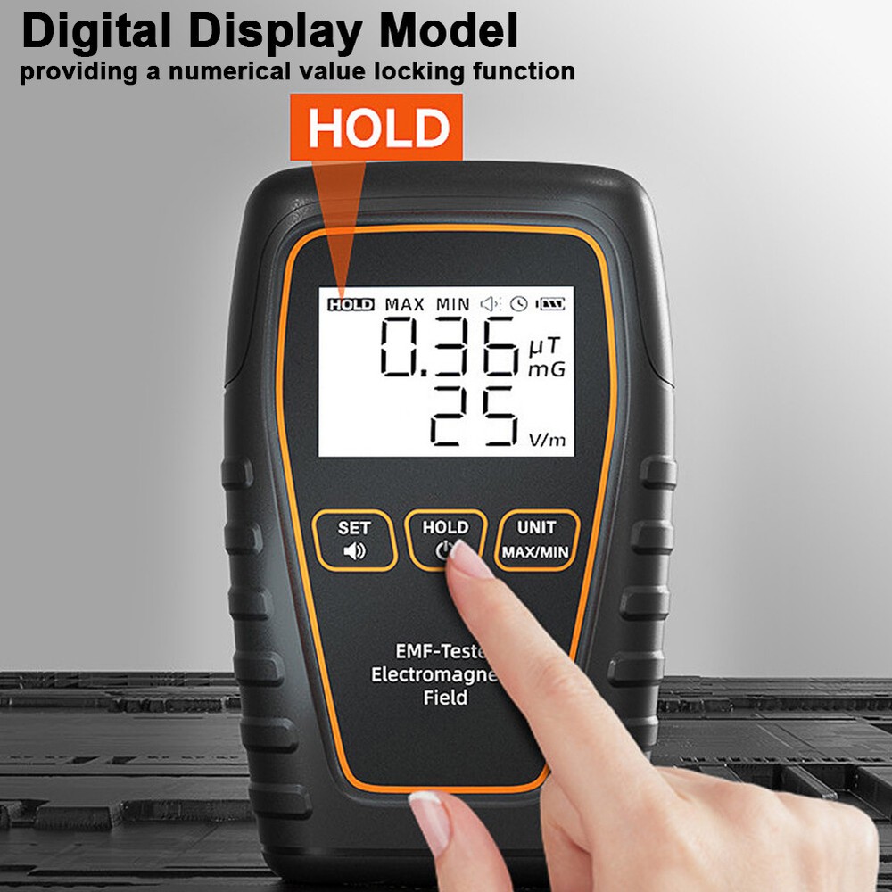 Handheld EMF Tester Portable Electromagnetic Radiation U9R7