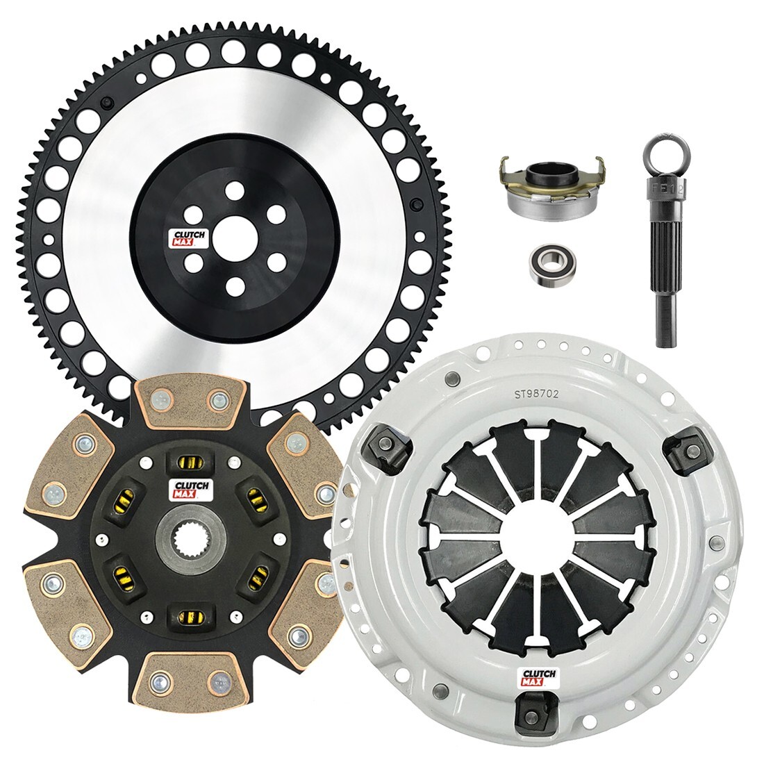 CM STAGE 3 CLUTCH & CHROMOLY FLYWHEEL KIT CIVIC D16Z6 D16Y7 D16Y8 D17A1 D17A2