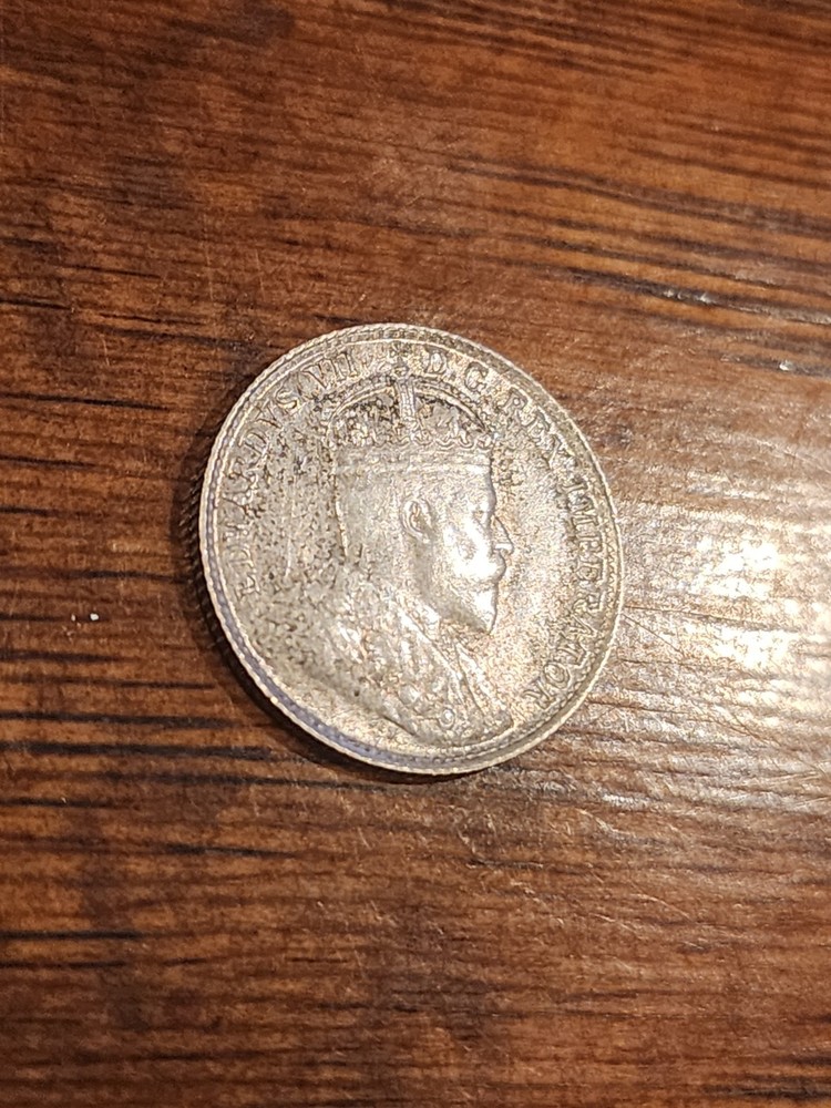1907 Canada 5 Cents Silver Coin