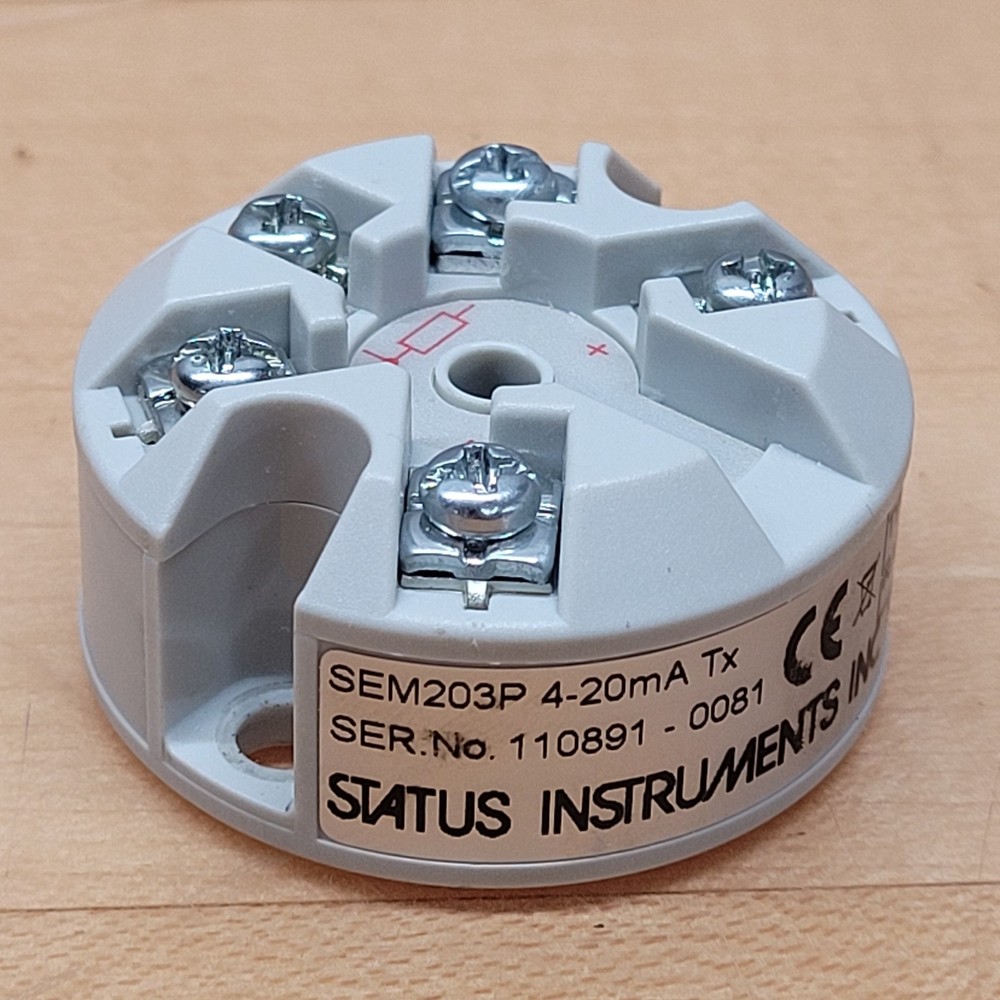 Status Instruments SEM203P 4-20mA Tx Temperature Transmitter, 0-100°C - NEW