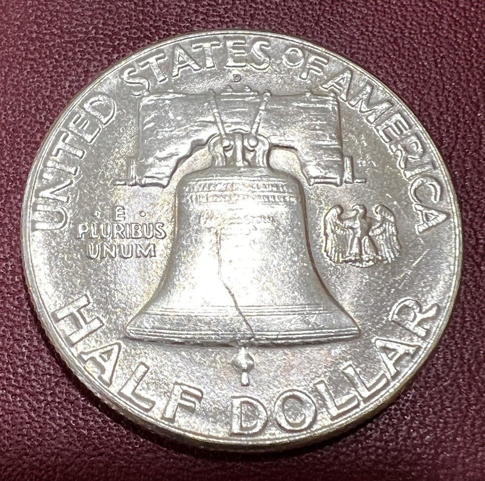 1948 D FRANKLIN HALF DOLLAR - NICE COINS