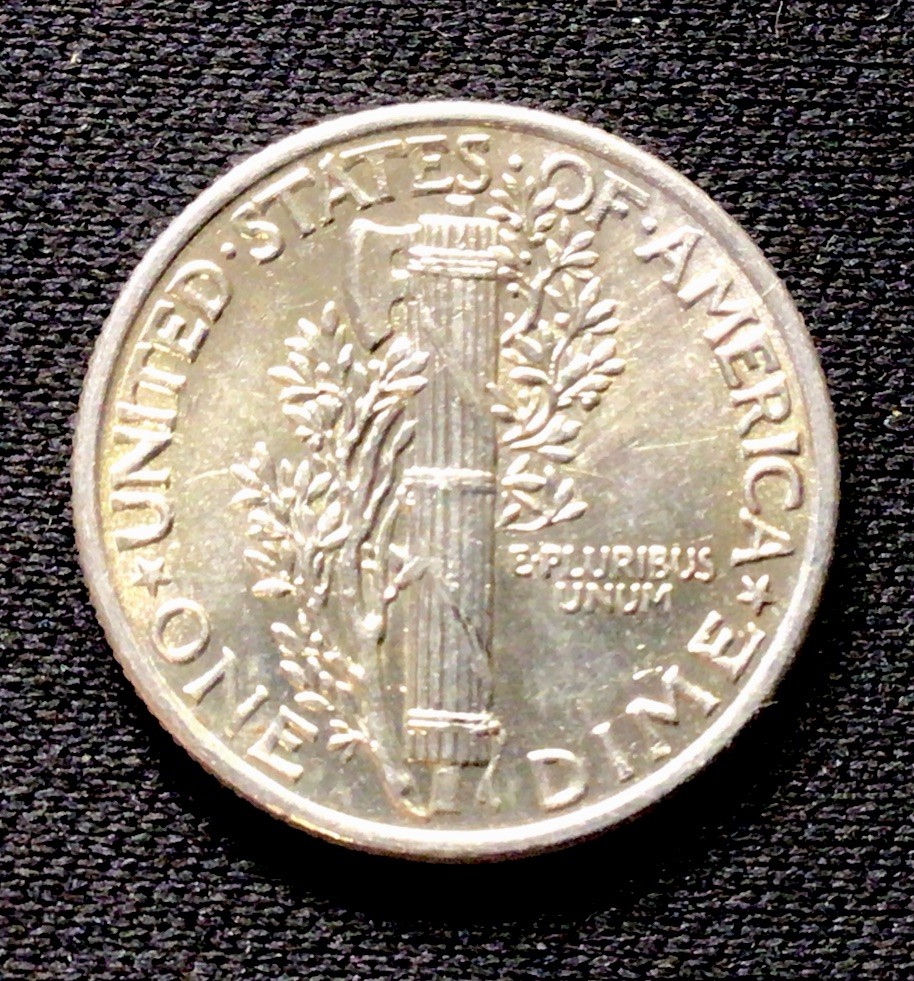 1943 Mercury Silver Dime UNC! WWII! ENN Coins