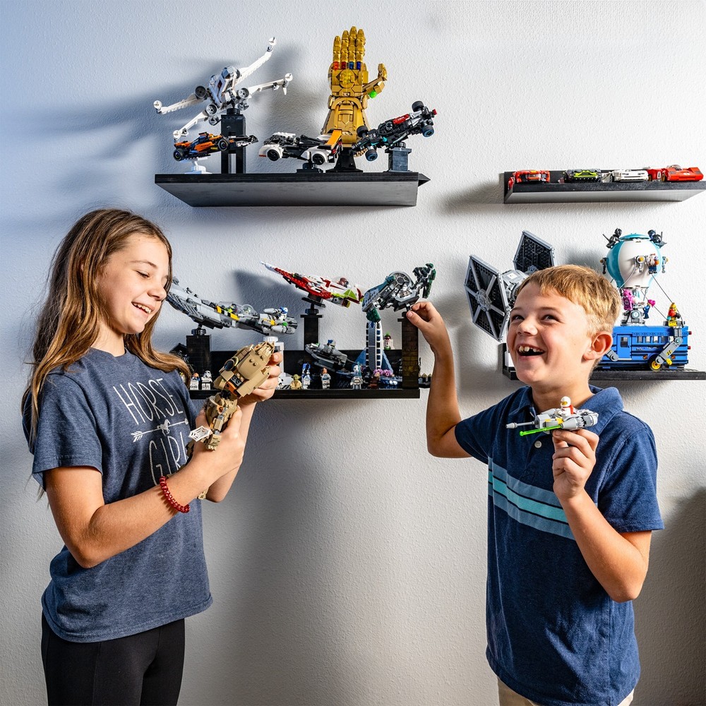 BrickMaster Displays - 16 Inch Building Block Shelf -(2 Pack)