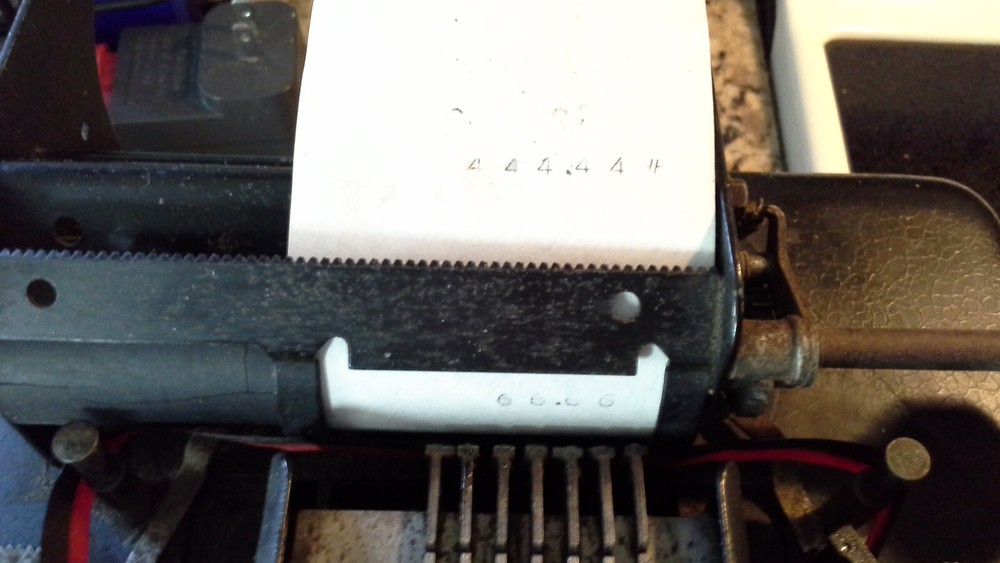 Burroughs Portable Green Top Adding Machine VINTAGE