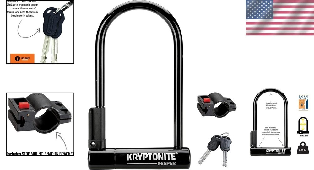 Combination U-Lock for Secure Bike Storage