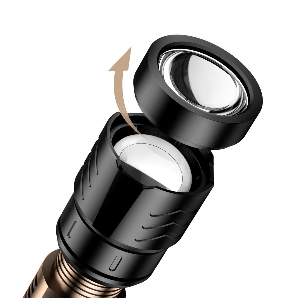 SKYFIRE Rechargeable Flashlight Lens for Flashlight-Lens Only