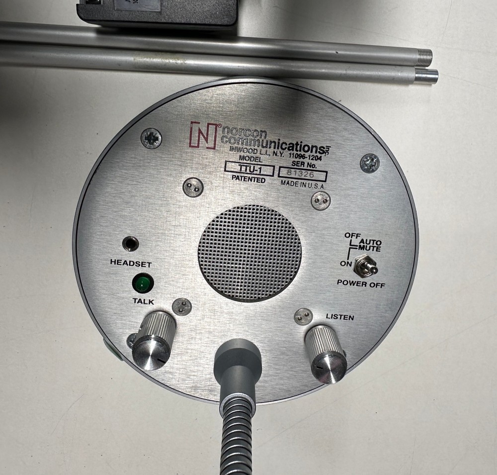 Norcon TTU-1 Talk Through 2-Way Intercom System - Fully Working Condition
