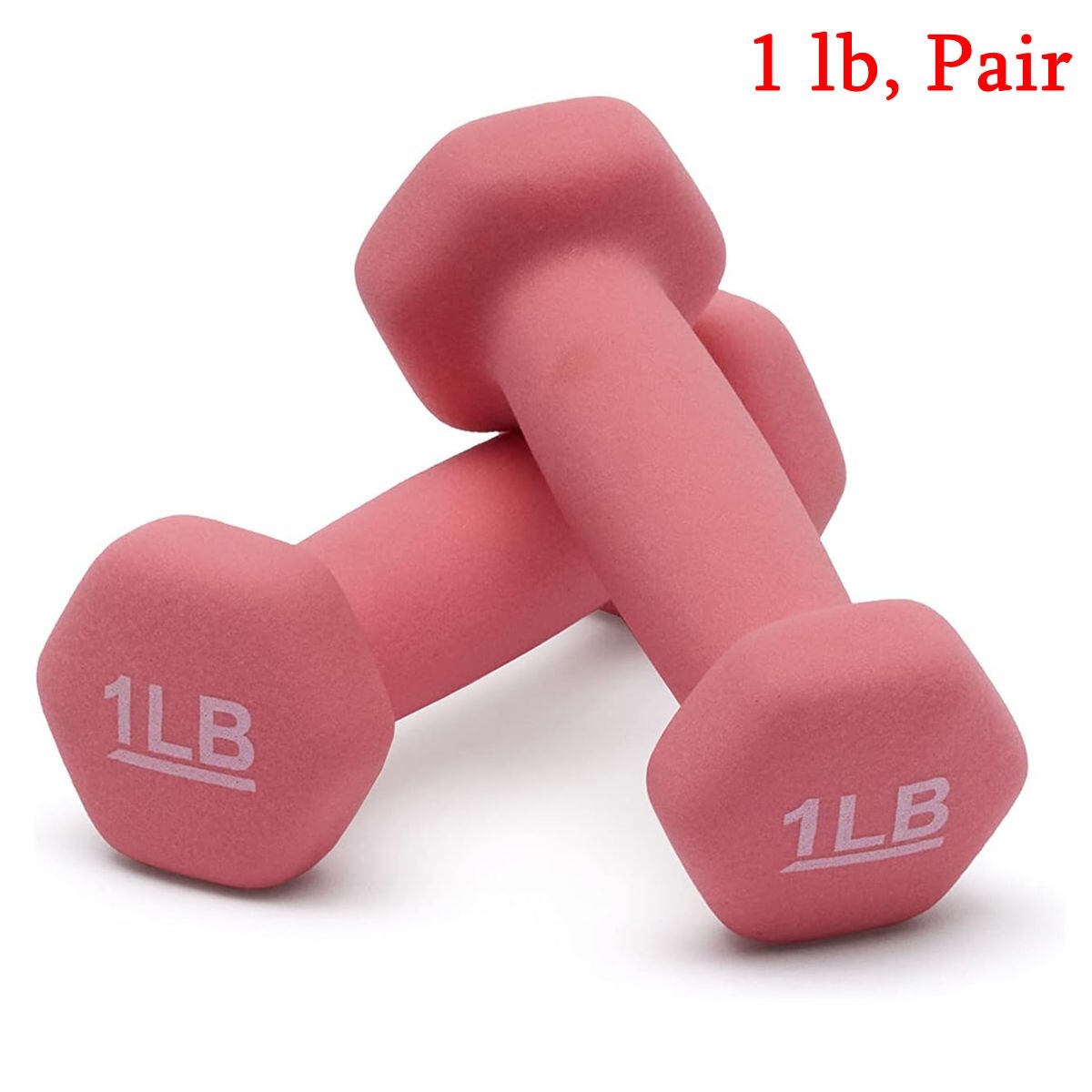 2xDumbbells Pair Dumbbells Neoprene Hand Weights, 1/3/4/5/6/7/8/10/12/15/20lb @