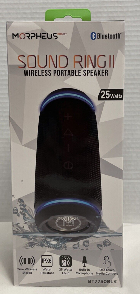 Bluetooth Speaker Morpheus 360 Sound-Ring II BT7750 Portable Wireless