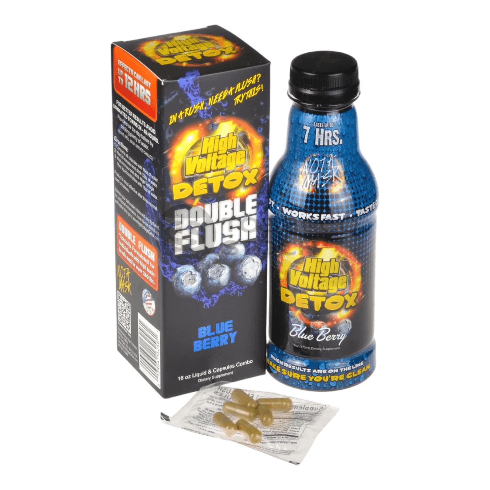 High Voltage | Detox Double Flush 16oz + Capsules