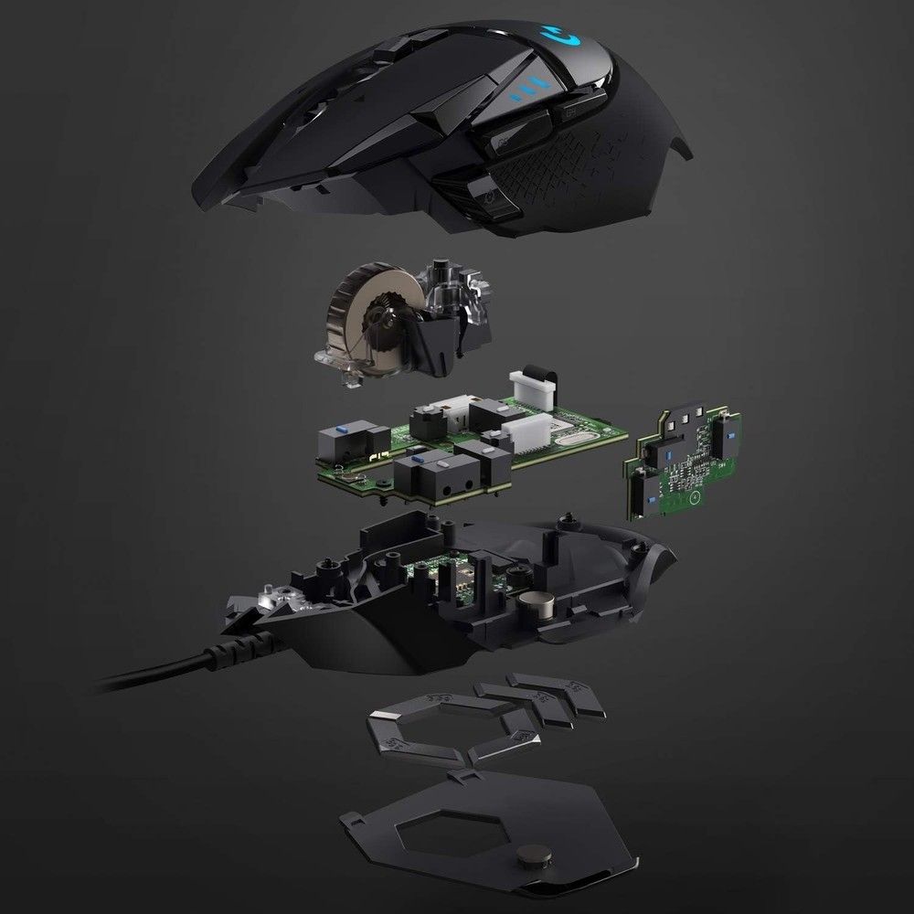 Logitech G502 Hero: High-Performance Wired Gaming Mouse with Touch Scroll & RGB