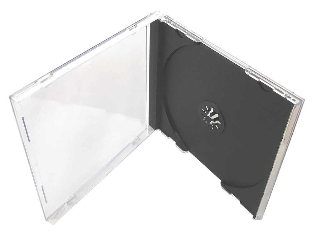 Standard Black CD Jewel Case  Premium, 10 Pack